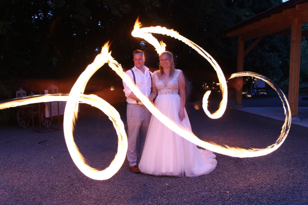 Hochzeit Feuershow